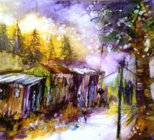 find some people in the shadows and pull out some highlights and negative shapes